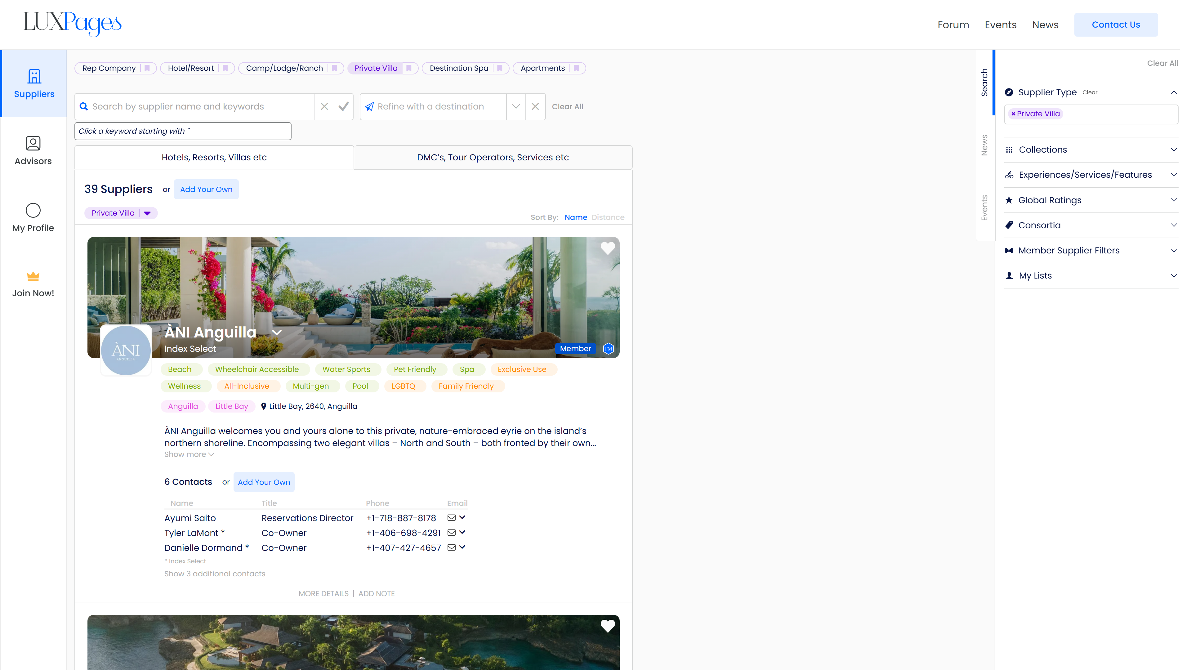 Rebuilding search in b2b directory app